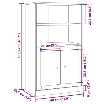 Highboard Artisian Oak - Stylish & Durable Storage Solution