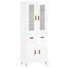 Stylish Highboard High Gloss White - 69.5x34x180 cm | HipoMarket