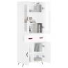 Stylish Highboard High Gloss White - 69.5x34x180 cm | HipoMarket