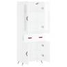 Stylish Highboard High Gloss White - 69.5x34x180 cm | HipoMarket