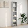 Bookcase Grey Sonoma 40x30x189 cm - Stylish Engineered Wood Storage