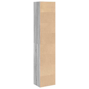 Bookcase Grey Sonoma 40x30x189 cm - Stylish Engineered Wood Storage