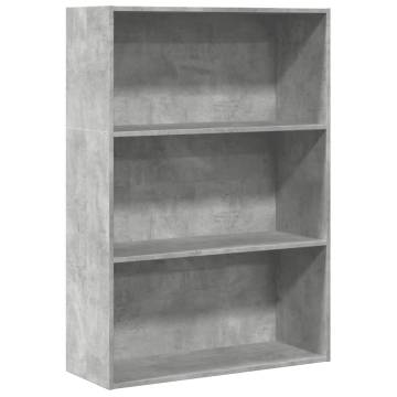 Concrete Grey Bookcase - Stylish Storage Solution | HipoMarket