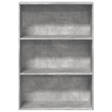 Concrete Grey Bookcase - Stylish Storage Solution | HipoMarket