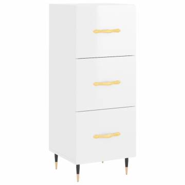 Highboard High Gloss White - Stylish Storage Solution