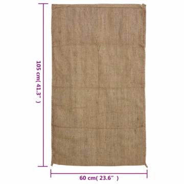 Jute Sacks 30 pcs - 60x105 cm 100% Jute | Hipomarket