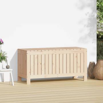 Garden Storage Box 108x42.5cm - Solid Pine Wood | Hipo Market