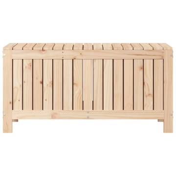 Garden Storage Box 108x42.5cm - Solid Pine Wood | Hipo Market