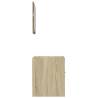 2 Piece Bathroom Furniture Set - Sonoma Oak Wood | Hipo Market