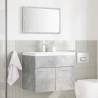 2 Piece Concrete Grey Bathroom Furniture Set | Hipomarket UK