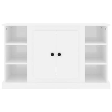 Stylish High Gloss White Sideboard | 100x35.5x60 cm