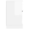 Stylish High Gloss White Sideboard | 100x35.5x60 cm