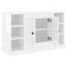 Stylish High Gloss White Sideboard | 100x35.5x60 cm