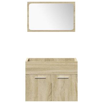 5 Piece Bathroom Furniture Set - Sonoma Oak