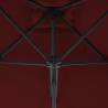 Outdoor Parasol Steel Pole Bordeaux Red 300x230 cm