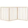 Foldable 3-Panel Dog Gate - 150 cm Poplar Wood | HipoMarket