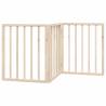 Foldable 3-Panel Dog Gate - 150 cm Poplar Wood | HipoMarket