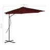 Outdoor Parasol Steel Pole Bordeaux Red 300x230 cm