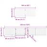 Dog Gate with Door - Foldable 12 Panels White - 960 cm