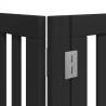 Dog Gate with Door - Foldable 6 Panels, 480 cm - Black