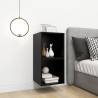 Stylish Black Wall Cabinets - 2 pcs - 37x37x37 cm