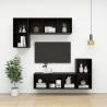 Stylish Black Wall Cabinets - 2 pcs - 37x37x37 cm