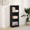 Stylish Black Bookcase - 40x24x109 cm Engineered Wood