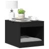  Cat Litter Box Enclosure Black 47x59x42 cm Engineered Wood Colour black 