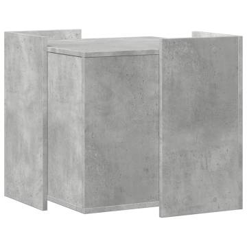 Cat Litter Box Enclosure - Concrete Grey, 53x53x51 cm