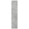 Stylish Concrete Grey Bookcase - 40x24x109 cm | Hipo Market