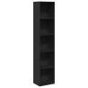 Bookcase Black 40x30x189 cm - Stylish Engineered Wood Storage