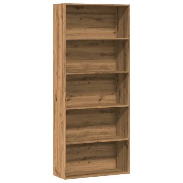 Book Cabinet Artisian Oak 80x30x189 cm - Stylish Storage