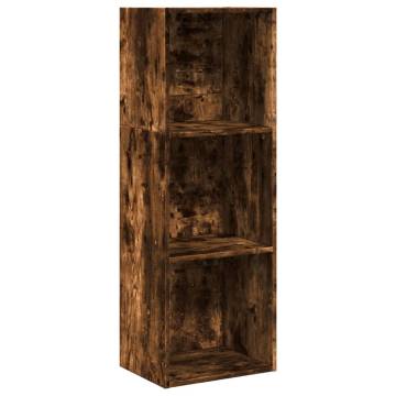 Bookcase Smoked Oak - 40x30x114 cm Engineered Wood Storage