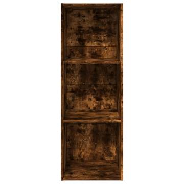 Bookcase Smoked Oak - 40x30x114 cm Engineered Wood Storage