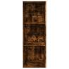 Bookcase Smoked Oak - 40x30x114 cm Engineered Wood Storage