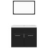 Stylish Black Bathroom Furniture Set - Hipomarket