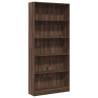 Brown Oak Bookcase 80x24x176 cm - Stylish Storage Solution