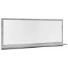 Concrete Grey Bathroom Mirror Cabinet - 90x11x37 cm