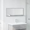 Concrete Grey Bathroom Mirror Cabinet - 90x11x37 cm