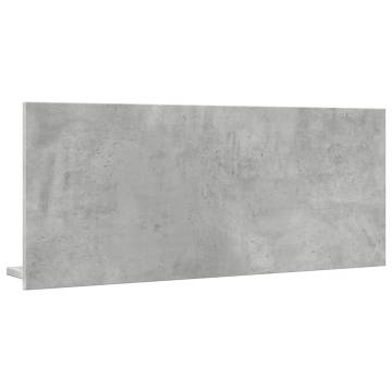 Concrete Grey Bathroom Mirror Cabinet - 90x11x37 cm