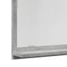 Concrete Grey Bathroom Mirror Cabinet - 90x11x37 cm