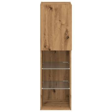 Stylish TV Cabinets with LED Lights - Artisan Oak | HipoMarket UK