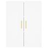 Stylish Highboard White - 69.5x34x180 cm | Hipomarket