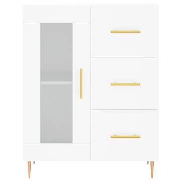 Stylish Highboard White - 69.5x34x180 cm | Hipomarket