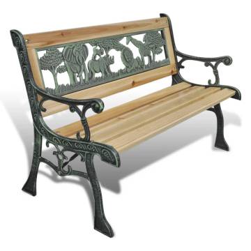 Children's Garden Bench 84 cm - Classic Wooden Design