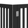 Foldable Dog Gate with Door - 15 Panels, 750 cm, Black