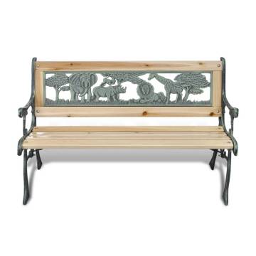 Children's Garden Bench 84 cm - Classic Wooden Design