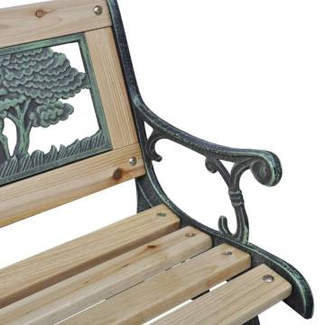 Children's Garden Bench 84 cm - Classic Wooden Design