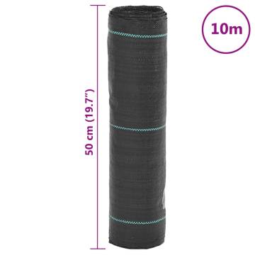 Weed Membrane Black 0.5x10 m PP | Effective Weed Control