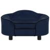 Dog Sofa Blue 67x47x36 cm - Plush Pet Furniture